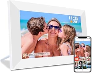 Yamemo 1002Y 10,1 Zoll Frameo Digitaler Bilderrahmen Weiß