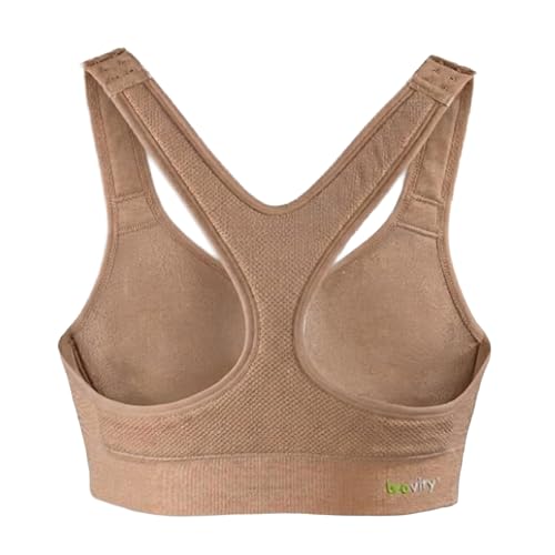 Bravity Anti-Wrinkle Sleep Bra for Women Prevent Cleavage Wrinkles & Chest Creases Night Bra for Side Sleepers/Beige - XSmall