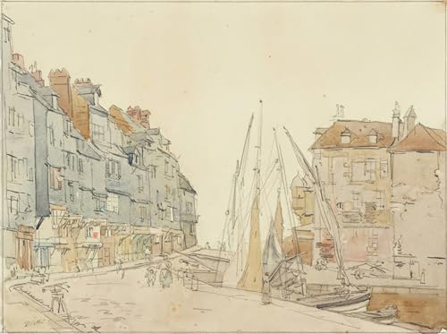 Affiche Honfleur Quai Sainte Catherine pour créer une ambiance déco de chambre apaisante
