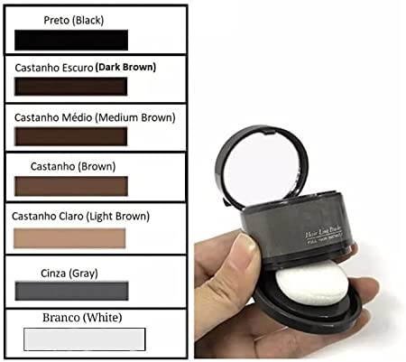 Maquiagem Fibra Capilar Com Queratina em Pó Calvície 27.5g (Castanho Escuro/Dark Brown)