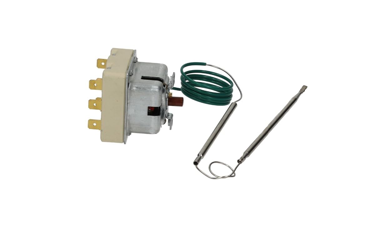 Termostato di sicurezza 3 fasi 230 °C EGO 55.32542.370 - Sonda 4 mm, lunghezza 120 mm, lunghezza capillare 900 mm - ricambio per attrezzature gastronomiche Mareno, Cookmax, Silko, Virtus