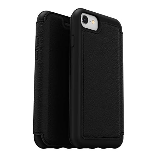 OtterBox för Apple iPhone SE (2nd gen)/8/7, Plånboksfodral i läder, Strada, Svart - Utan retailförpackning