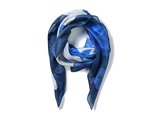 Invisible World Women's Silk Scarf Long Satin for Hair or Head