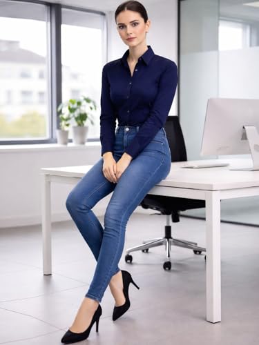 Image of Thevasa Women's Classic Button Down Shirt