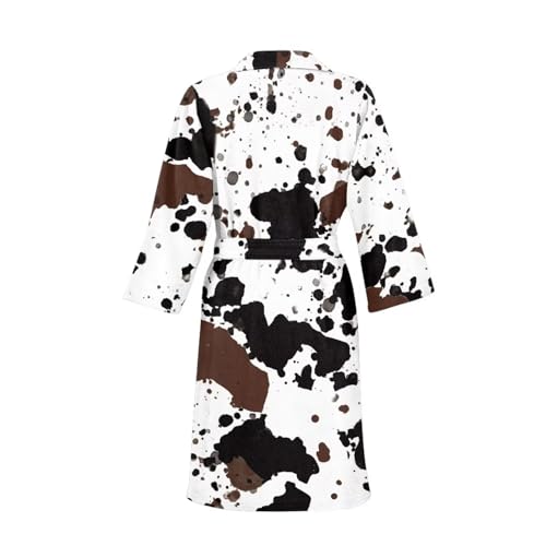 HUGS IDEA Ultra Soft Bathrobe for Adult Men Boys Long Sleeve Warm Plush Microfiber Thick Robes with Pockets4