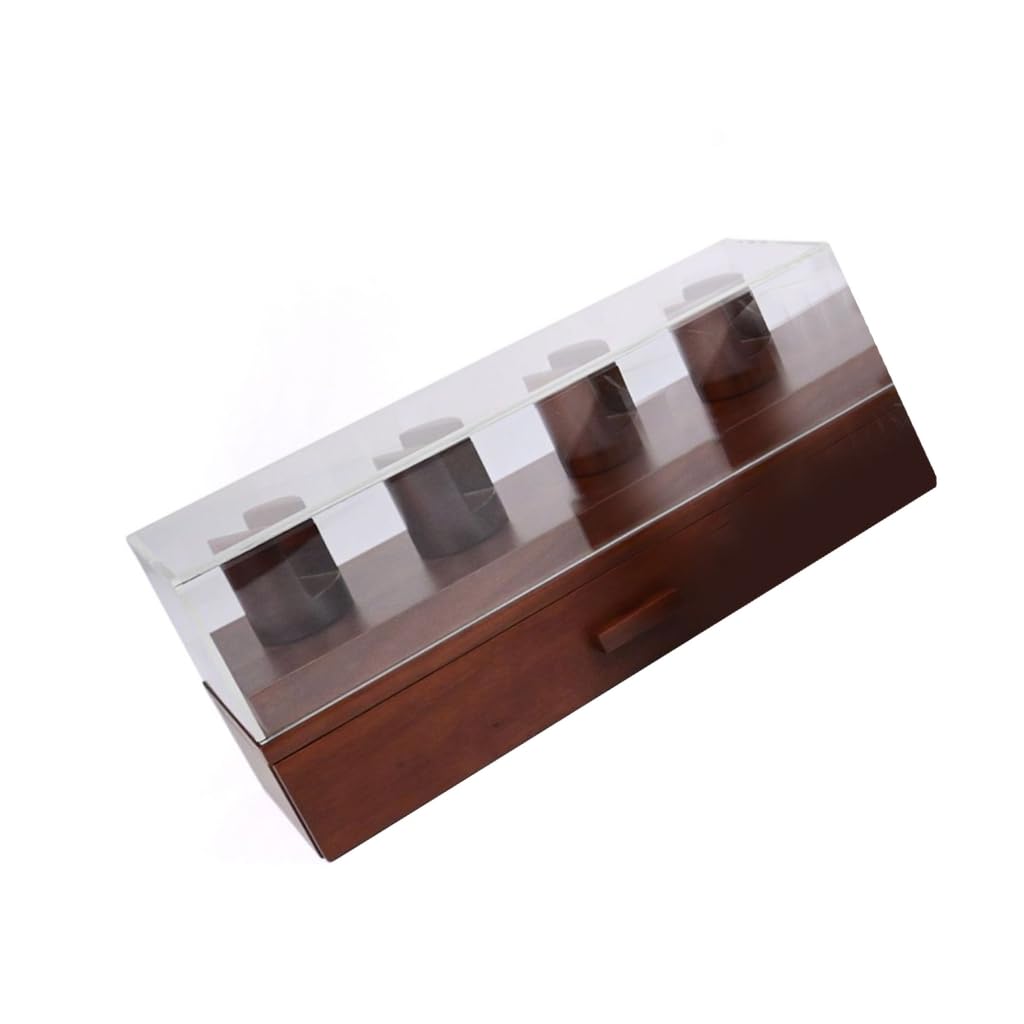 Boîte rangement bois montre homme efficace pour organiser 4 montres de luxe