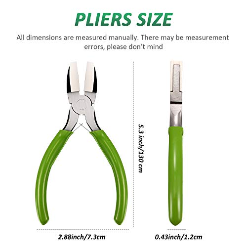 2 Packs Nylon Nose Pliers Double Nylon Pliers Carbon Steel Jewelry Pliers Diy Tools For Beading, Looping, Shaping Wire, Jewelry Making And Other Crafts, 5.3 Inch #TOP1