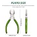 2 Packs Nylon Nose Pliers Double Nylon Pliers Carbon Steel Jewelry DIY Tools for Beading Looping Shaping Wire Jewelry Making and Other Crafts, 5.3 Inch
