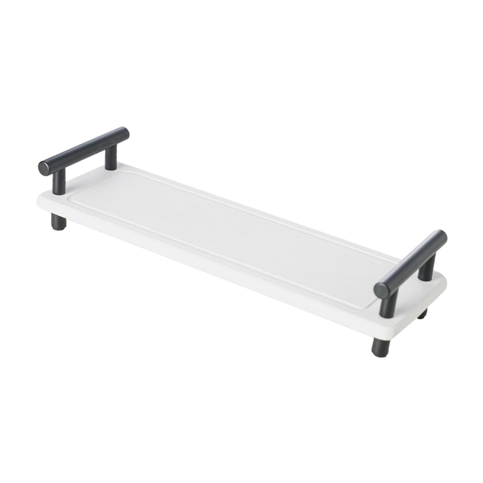 Pixzcsa White Black Handle Moisture Proof Kitchen Sink Rack Offers Anti Slip Experience With Fast Drying Features To Sponges Dry Instant Dry Kitchen Bathroom Sink Organizer Fast, 31X10x5.5cm