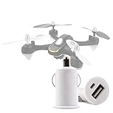 Cable USB NO INCLUIDO DURAGADGET Cargador De Mechero del Coche con Puerto USB para Dron Eachine E33C / JXD 523W RC Drone WiFi FPV Pliable Quadcopter/Kingtoys 2.4G 4CH Drone RC Quadcopter
