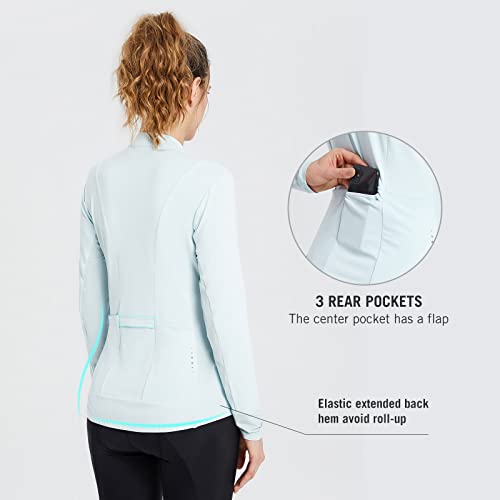 BALEAF Women's Long Sleeve Cycling Jersey Bike Shirts Sun Protection Running Jacket UPF 50+ Pockets - Image 4