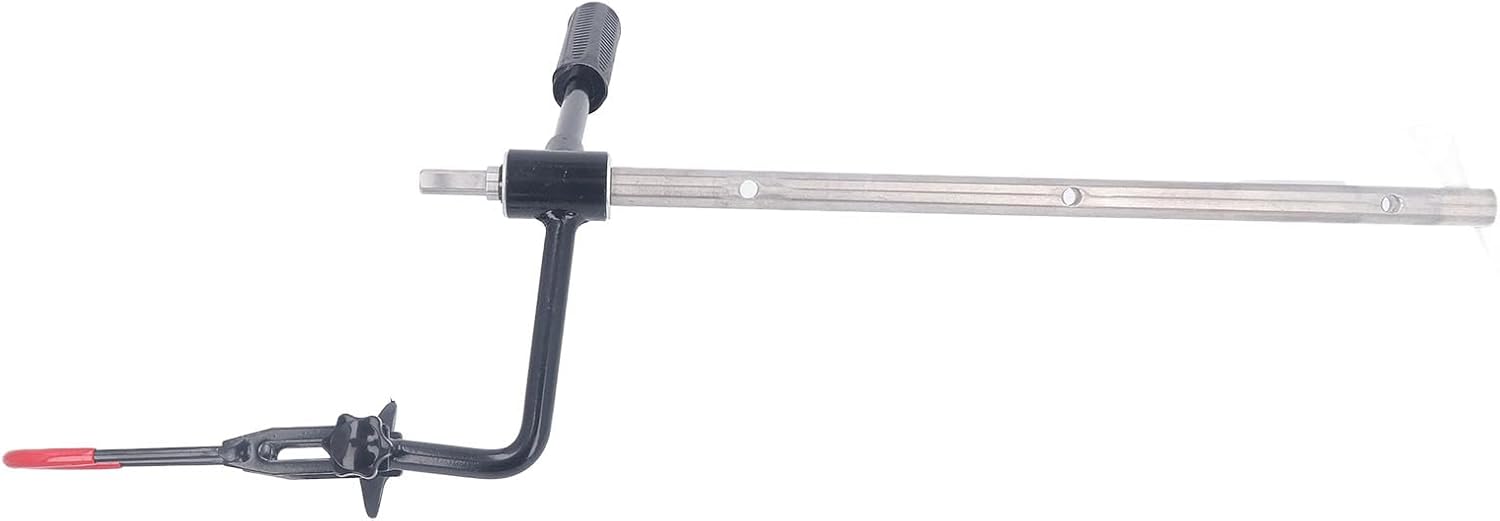 POCREATION 20 Inch Alloy Steel with Handle, Ice Auger Drill Exnsion Bit Ice Fishing Auger Drill Adapr Ice Fishing Auger Drill Adapr Electric Drill Connector, Ice Fishing Auger Drill Adapr, Ice