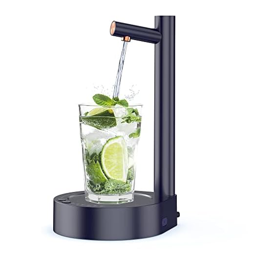 Water Dispenser for 5 Gallon Bottle, Desktop Water Dispenser with 7 Levels Quantitative, Smart Table Bedside Water Dispenser, Portable Universal Water Jug Dispenser Bottle Pump for Home Office Camping