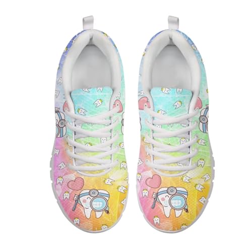 Cute Sneakers for Women Light Lace-up Flats Sneakers Fashion Outdoor Walking Running Shoes2