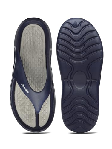 Image of ATHREE Slippers for Man Chappal Daily use Casual Slipper for Mens | Flip Flops for Men | Stylish Gents Sleeper Lightweight & Comfortable Pack of 1