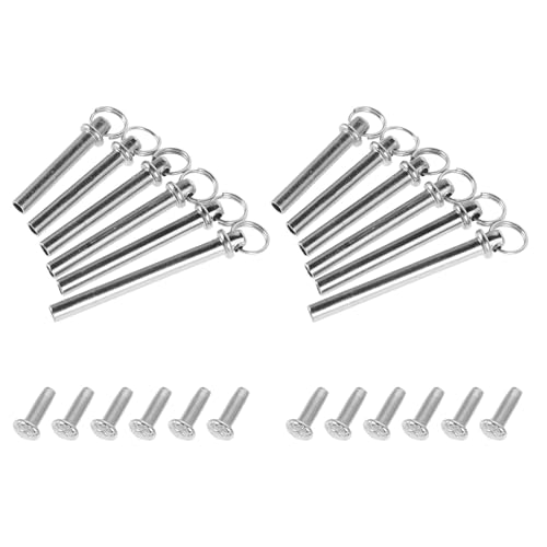Zerodeko 13ensembles Kit Réparation Éventail Rivets Inoxydable Tige Remplaçable Accessoires pour Éventail Manuel Facile à Installer