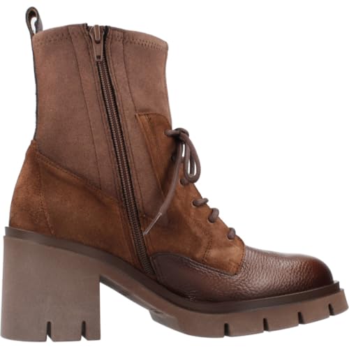 Hispanitas Para Mujer. HI254281 Botines De Piel Zurich Rock MarróN (36), 5 A 8Cm, Cremallera, Casual - 4