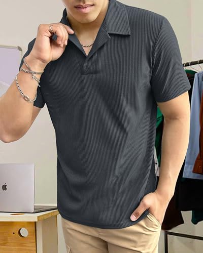 Image of I ENTERPRISE Men's Regular Fit T-Shirt - Cotton Blend, Half Sleeve, Spread Collar, Stylish, Solid Plain T-Shirts for Men, Mens t Shirt - Combo