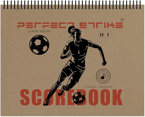 Perfect Strike Soccer Scorebook TS-11-7-W-H