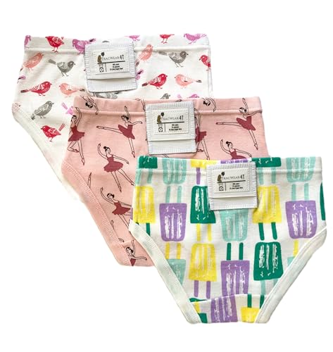 Childrens AirTag holder, Little Girls Cotton Underwear with AirTag holder, one sided EMF reducing airtag holder