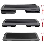 HomGarden 28.15" & 43" Adjustable Workout Aerobic Stepper in Fitness & Exercise Step Platform Trainer Stepper - Image 3