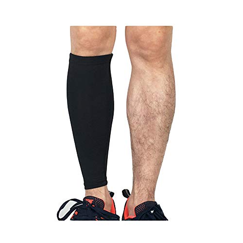 Manchon de compression mollet coloré réduit la fatigue musculaire sport