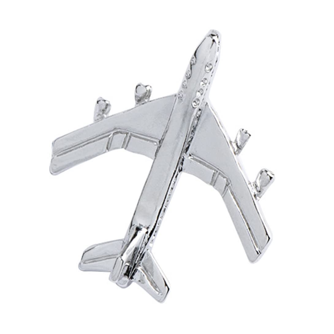 Broches Épingles à Nourrice Strass AOZUO - Lot De 4 | Or, Argent, Blanc | Déco Vêtement