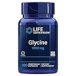 Life Extension, Glycine 1000mg, High-Dose, 100 Vegan Capsules, Laboratory Tested, Gluten-Free, Vegetarian, Soy-Free, Non-GMO, Amino Acid Nutrition, Glycine Supplement