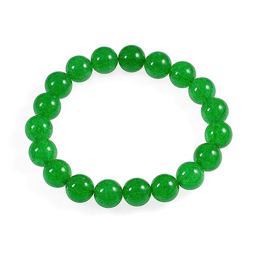 Bracelet en perles rondes et pierres naturelles extensibles pour cadeau d'anniversaire