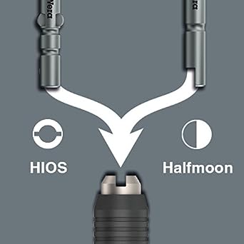 Wera 7446 ESD Safe Adjustable Torque Screwdriver 0.05 - 0.11 Nm for Halfmoon and HIOS Drive