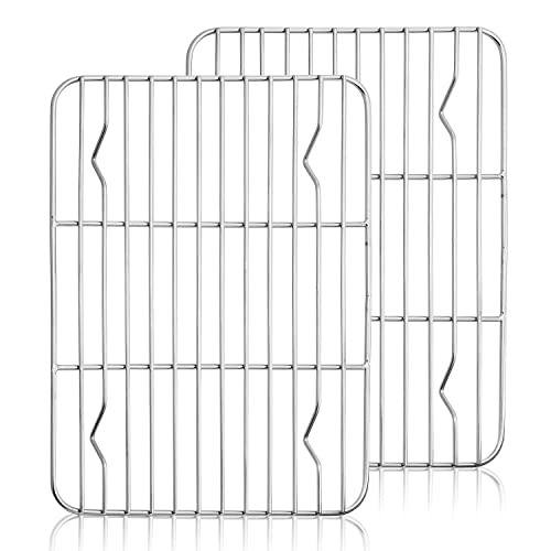 Lista de Rejillas para enfriar , listamos los 10 mejores. 49 Herogo - Juego de 2 Mini Rejillas para Enfriar, de Acero Inoxidable, de 8,6 x 6,3 Pulgadas, para hornos pequeños, Rejilla para cocinar para Enfriar, Asar y tostar, Resistente al...