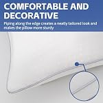 Nctoberows Bed Pillows for Sleeping Standard Size Set of 4, Luxury Hotel Quality Cooling Pillows, Super Soft Down Alternative Fill for Side Back and Stomach Sleepers - Image 4