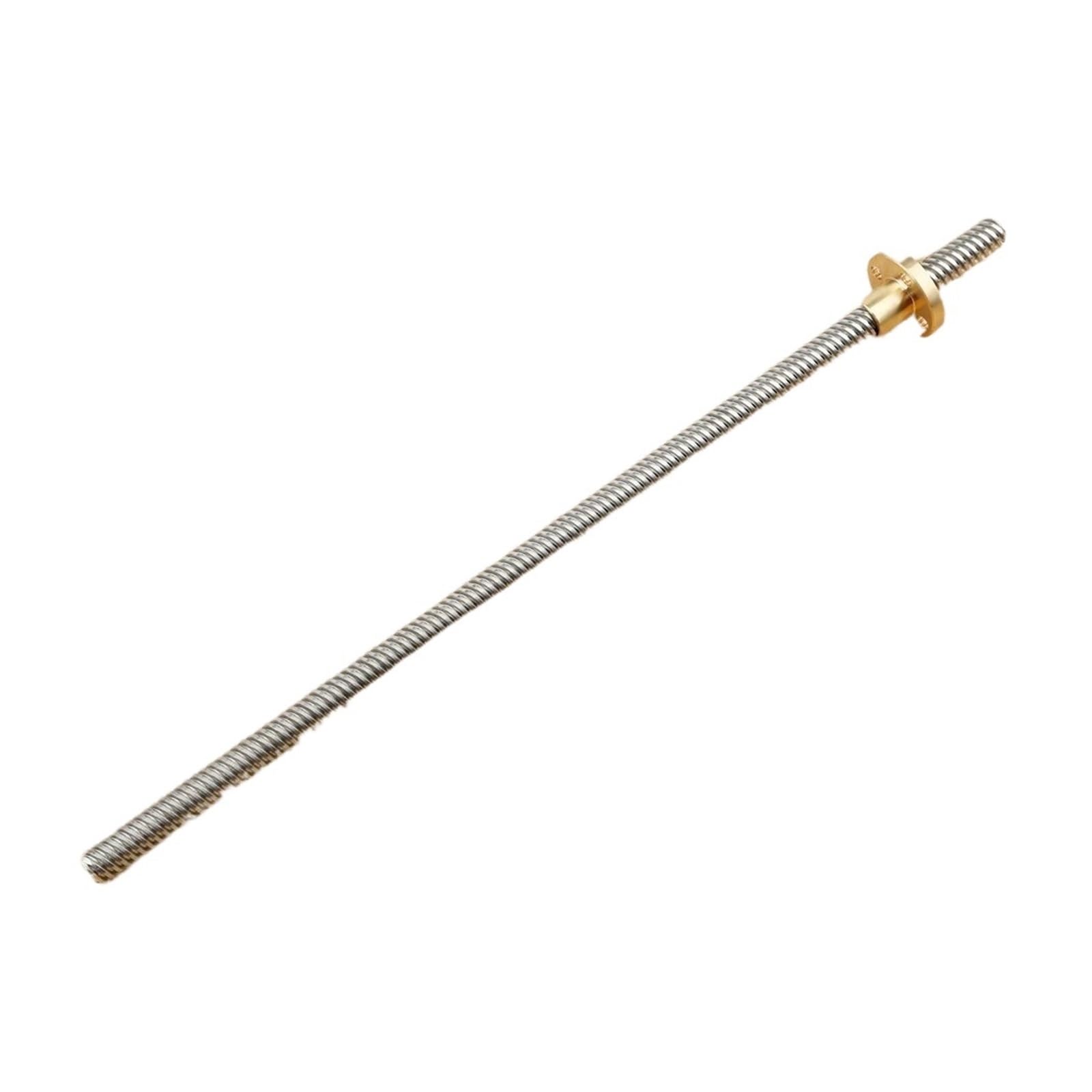 Metalowa nakrętka śruby kulowej Śruba trapezowa T8 Nakrętki miedziane Długość części śruby pociągowej 250 mm 300 mm 400 mm 500 mm (Size : 400mm)