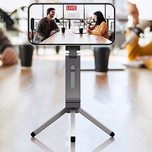 Trépied Magnétique pour Téléphone Support de Bureau Smartphone Voyage Compact