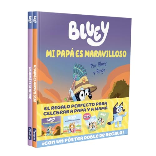 Imagen de Bluey. Un cuento ¡Papá y Mamá son geniales! Pack con dos libros de Bluey para celebrar con Papá y Mamá: Incluye póster de regalo
