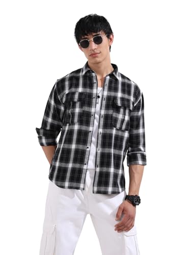 Chemise décontractée homme pour week-end et sorties col coupé rayé