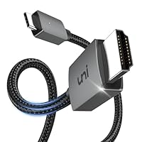 uni USB C auf HDMI Kabel 4K (Thunderbolt 3/4) USB Typ C auf HDMI 1m Kabel [stark und langlebig] Kompatibel mit iPhone 15 Pro, iPad Pro/Air, MacBook Pro, Samsung Galaxy S23-S8, HUAWEI P40 usw.