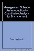 Management Science: An Introduction to Quantitative Analysis for Management 0060452293 Book Cover