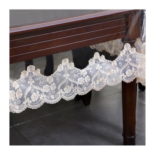 Nappe de protection rectangulaire transparente en PVC pour éviter les taches de table