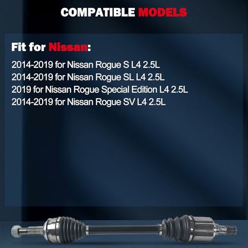 cciyu CV Axle Shaft Assembly for Nissan for Rogue 2017-2020 666467 by cciyu - Used condition - Image 2