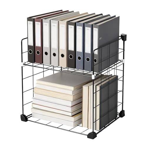 ZoeQide Büro Organizer Schreibtisch – Stabiler, 2-stöckiger Schreibtisch Organizer und Desk Organizer für maximale Ordnung & Übersicht, ideal für Büro, Homeoffice & Arbeitszimmer