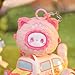 CALEMBOU Plush Blind Box Figures, Cute Emma Blind Box RUA RUA Zoo Series, 4 Inches Bag Charms Plush Keychain for Backpack, Mystery Toys Birthday Gifts for Girls (1PC)