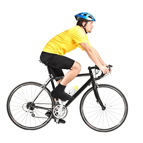 Cubiertas para zapatos de ciclismo Mipcase, negras, talla grande, con cremallera fácil de colocar y quitar, protección contra arañazos miniatura 7
