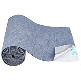 BENECREAT 15.7x118.1 Inch Cat Scratch Furniture Protector, Cat Scratcher Mat, Self-Adhesive Carpet for Wall Shelves, Scratching Post, DIY Couch Furniture Protector (Gray)