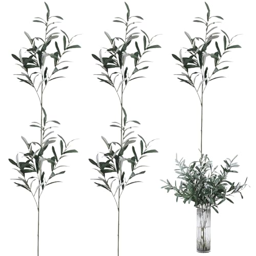 Branches d'olivier artificielles réalistes de 30 pouces pour grand vase haut - 2