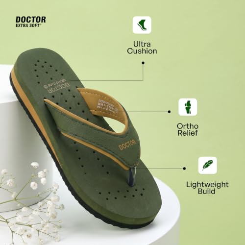Image of DOCTOR EXTRA SOFT Care Diabetic Orthopedic Pregnancy Flat Super Comfort Dr Flipflops and House Slippers For Women's and Girl's