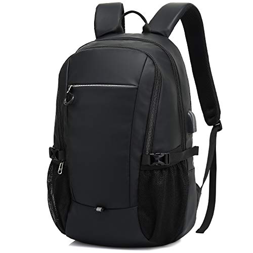 XQXA Mochila para portátil de 15,6 pulgadas, con puerto de carga USB...