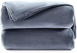 Sweetnight Sherpa Fleece Blanket 200x220cm, Double-Sided Super Soft Flannel Washed Plush Throw Blanket Suitable for Sofa,Bed,In/Oudoor for All Season & Best Gift for Family and Friend(Dark Blue)