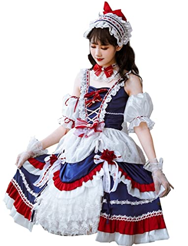Vestido Lolita JSK victoriano para eventos de cosplay y fiestas temáticas de moda kawaii anime