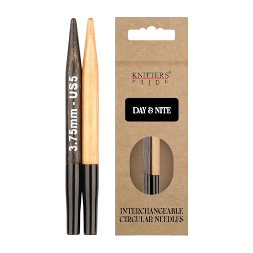 Image of Knitter's Pride Day & Nite Mini Interchangeable Circular Needles 2 inch inch (5cm) - US Size 5 (3.75mm)
